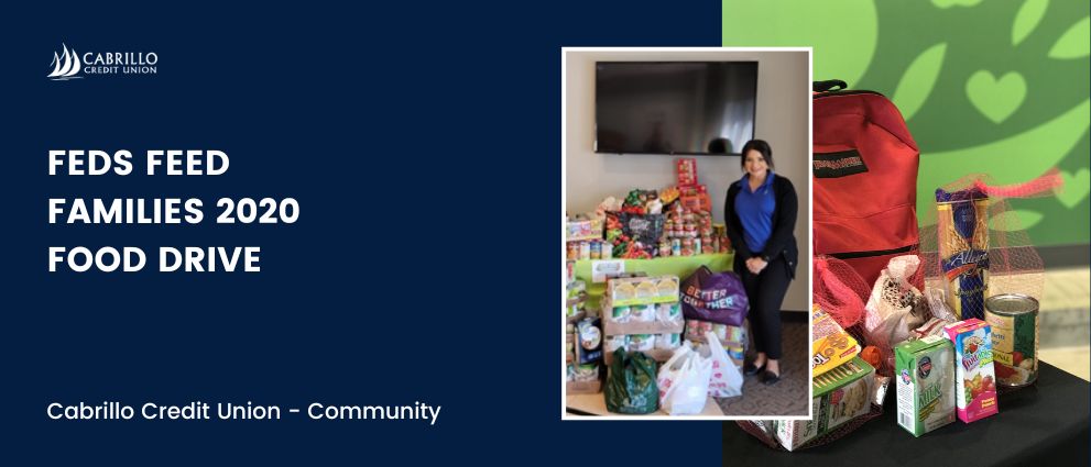 Cabrillo CU Helps Donate Over 1,700 Pounds of Food for Feds Feed Families Food Drive   