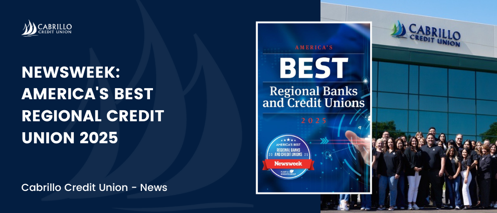 Cabrillo Credit Union Named One of America's Best Regional Credit Unions 2025 