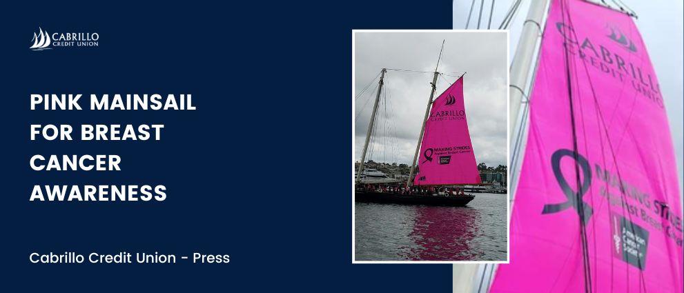 Cabrillo and Yacht America to hoist worlds’ largest pink mainsail in the Embarcadero 